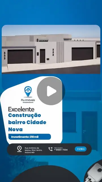 Casas em construção no Cidade Nova - 3 quartos