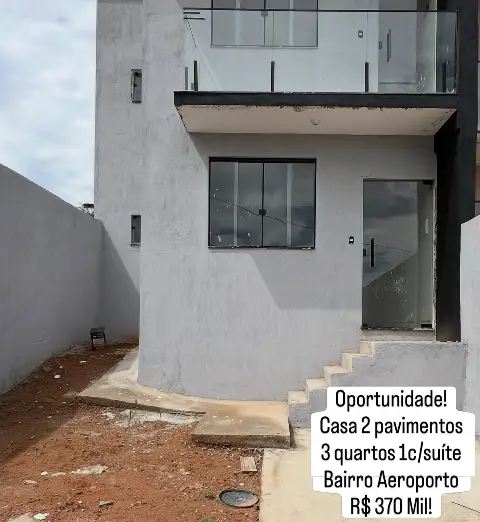 Casa 3 quartos com suíte à venda no Aeroporto