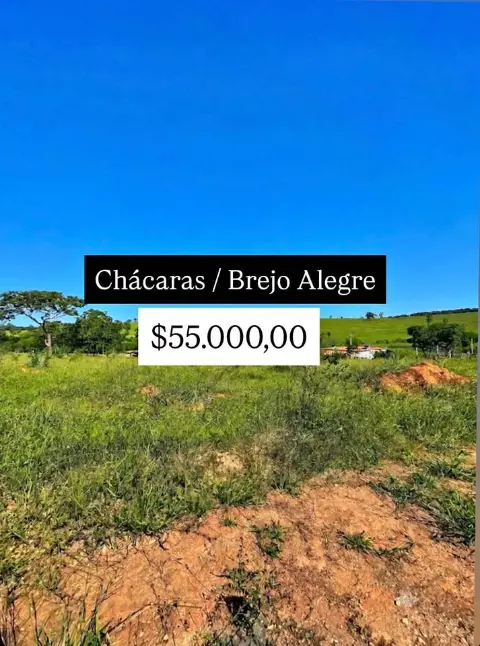 Chácara de 1.000 m² à venda no Brejo Alegre