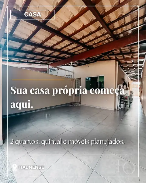 Casa 48 m² com 2 quartos à venda no Bairro Itaunense