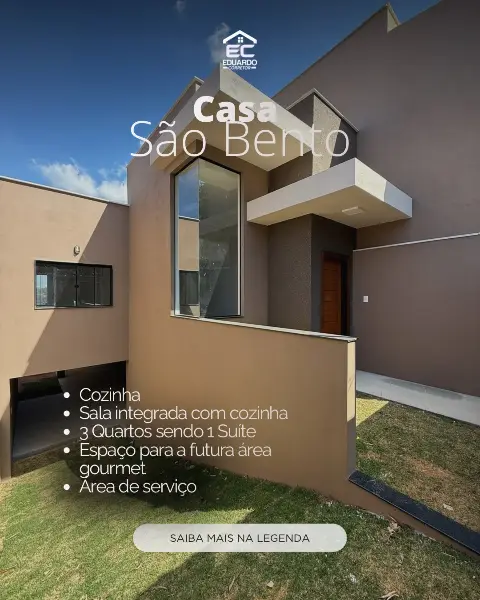 Casa 3 quartos à venda no São Bento