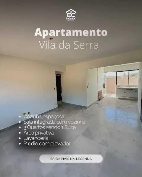 Apartamento 3 quartos com área privativa à venda na Vila da Serra