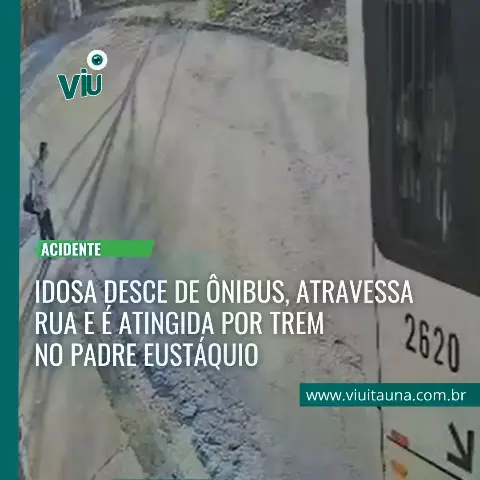 Idosa é atingida por trem no bairro Padre Eustáquio