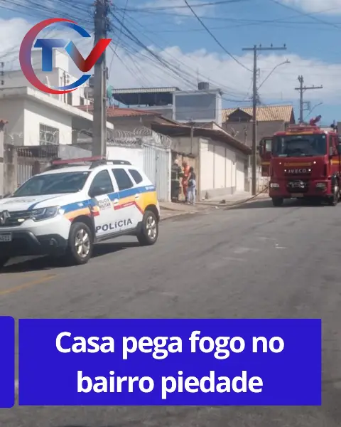 Incêndio atinge casa no bairro Piedade
