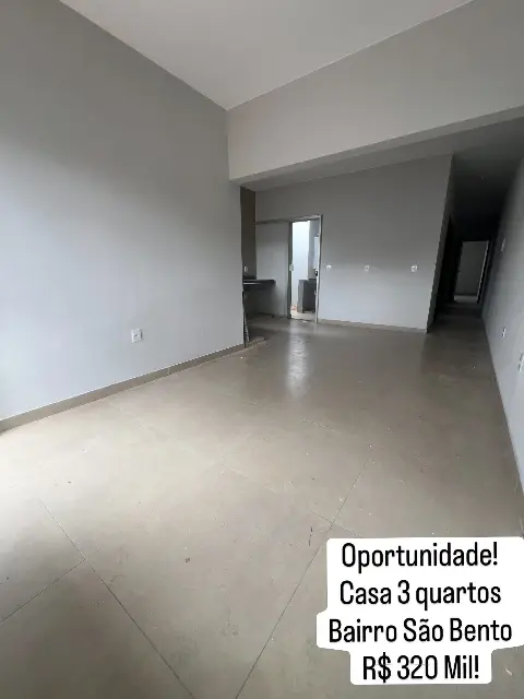 Casa nova 3 quartos à venda no São Bento