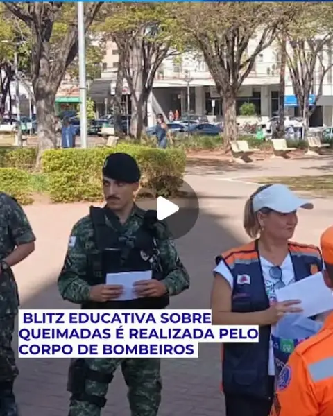 Blitz educativa sobre queimadas em Itaúna