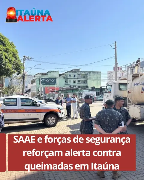 SAAE participa de ação de conscientização sobre queimadas em Itaúna