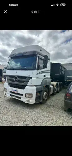 Axor 2544 4º eixo engatado carreta randon 45mt