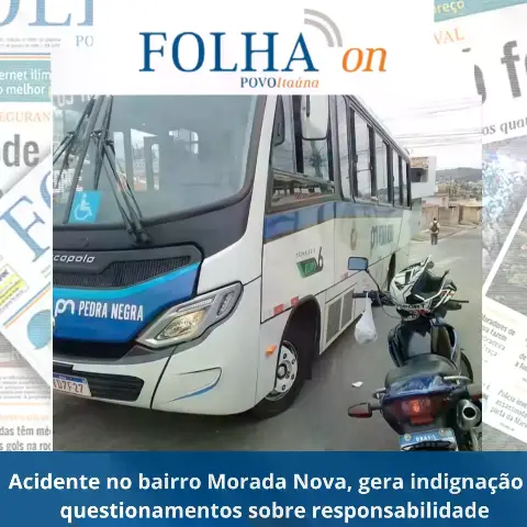 Acidente de moto no Morada Nova