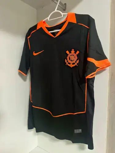 Camisa Corinthians Nike Preta e Laranja - Nunca usada