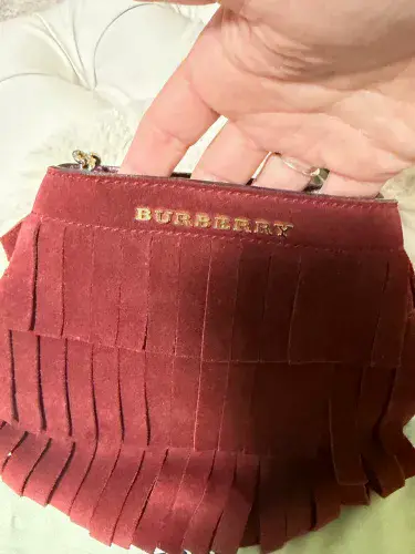 Bolsa Burberry original de camurça