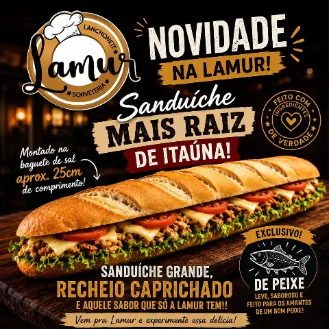 Sanduíche Mais Raiz chega à Lamur