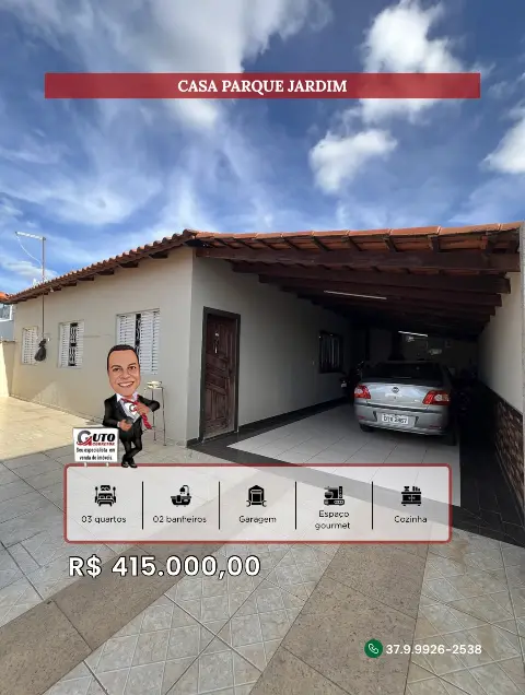 Casa 3 quartos à venda no Parque Jardim