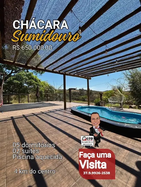 Chácara 5 dormitórios à venda no Sumidouro