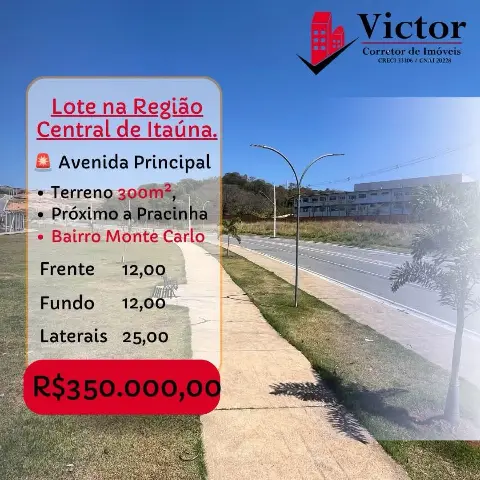 Lote à venda no Monte Carlo – 300 m²
