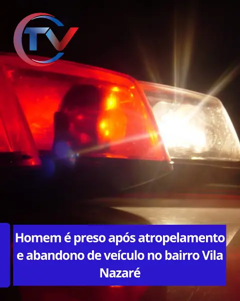 Homem preso após atropelamento no Vila Nazaré