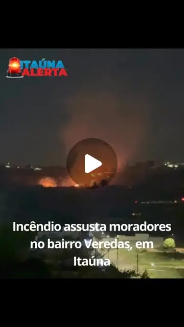 Incêndio de grandes proporções no bairro Veredas