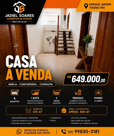 Casa 4 quartos à venda no Parque Jardim