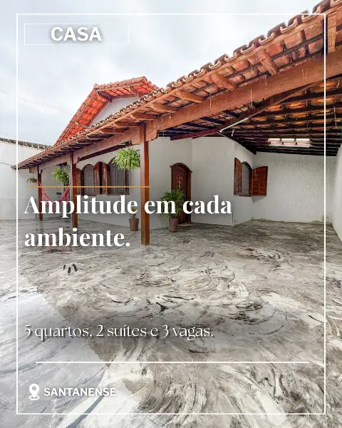 Casa à venda no Santanense – 5 quartos, 224 m²