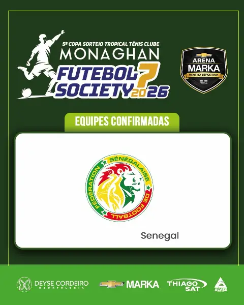 Equipes confirmadas para a 5a Copa Sorteio do Tropical Tênis Clube