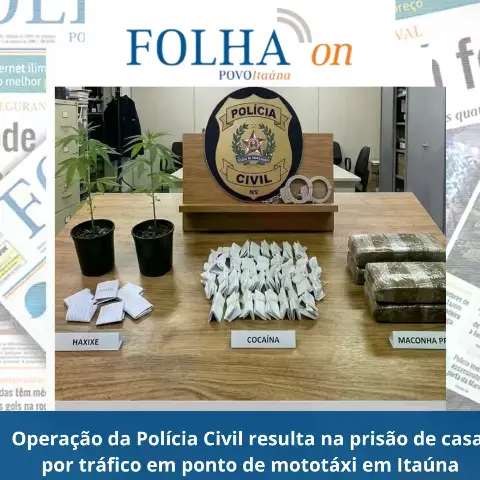 Casal de mototaxistas preso por tráfico no Piedade