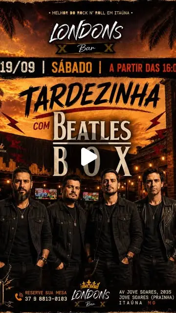 Tardezinha de Rock com Beatles Box no London's Rock Bar