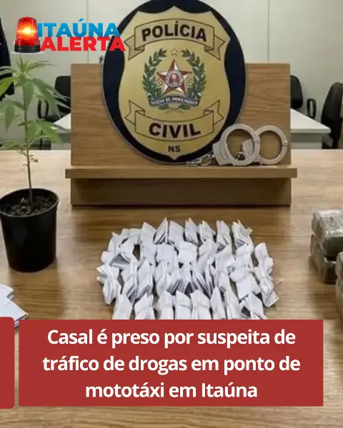Casal preso por tráfico de drogas no Piedade
