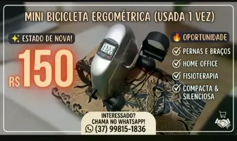 mini bicicleta ergométrica