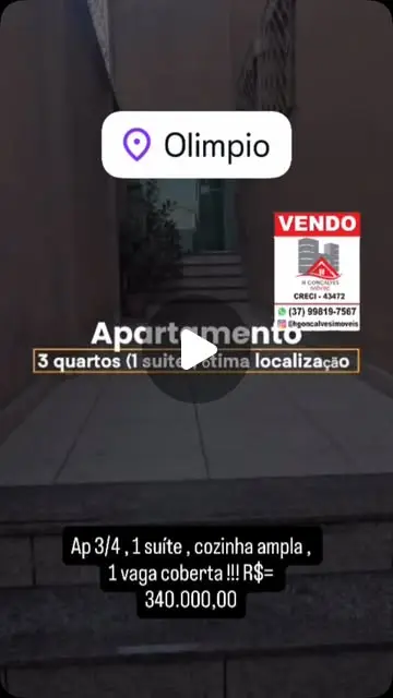 Apartamento 3 quartos à venda no Olímpio Moreira