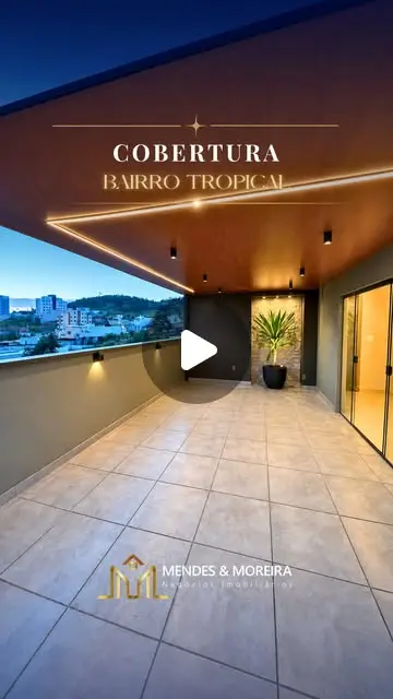 Cobertura Duplex 3 quartos no Tropical