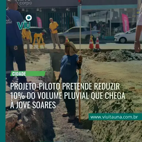 Obras para reduzir alagamentos na Jove Soares