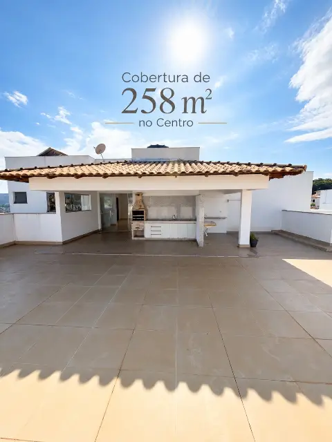 Cobertura no Centro à venda, 258 m² e 3 quartos com suíte