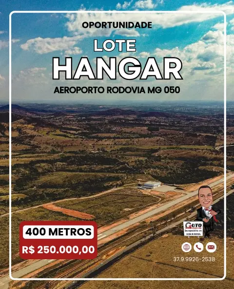 Lote de 400 m² com frente para pista
