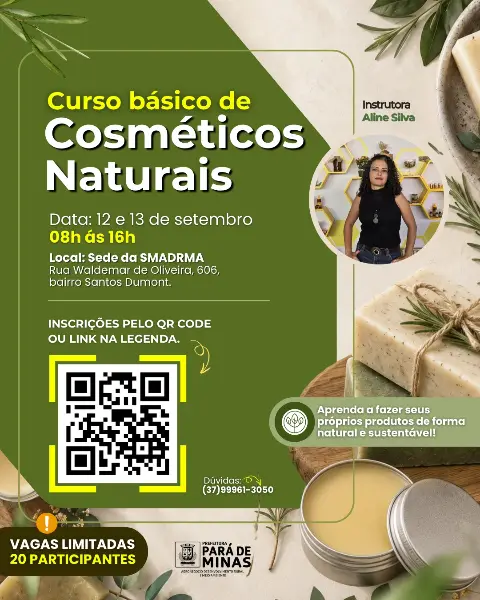 Curso Básico de Cosméticos Naturais – Pará de Minas