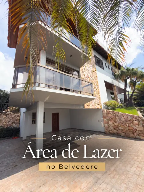 Casa 5 quartos com lazer no Belvedere