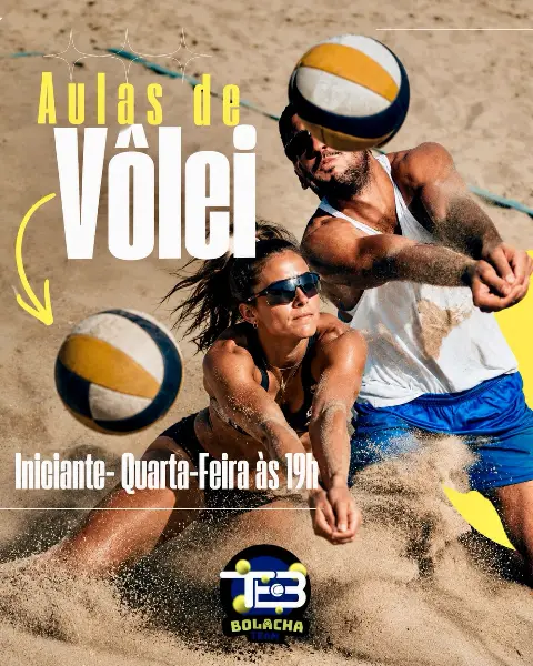 Aulas de vôlei para iniciantes com o Team Bolacha