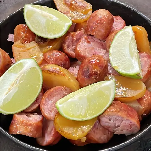 Almoço Mineiro com Linguiça Assada