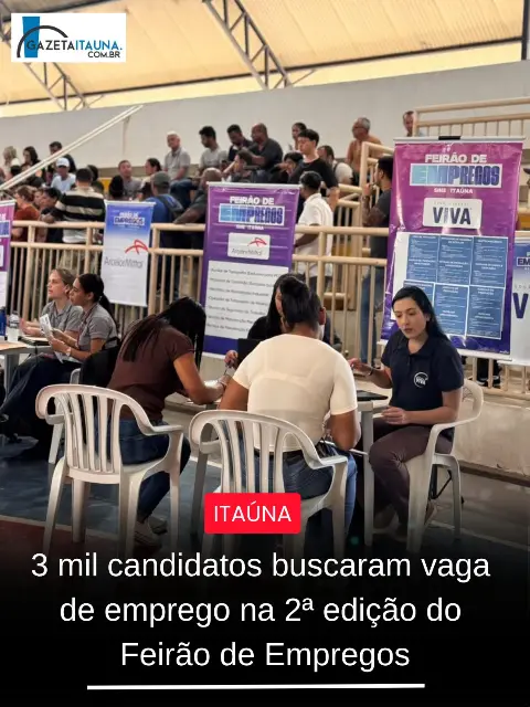 2º Feirão de Empregos de Itaúna reuniu 3 mil candidatos