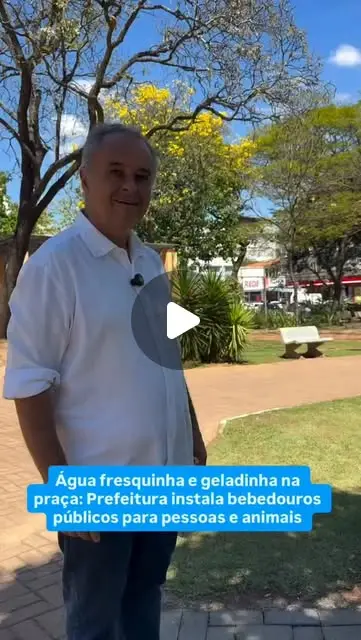 Praça no Centro ganha bebedouros para pessoas e pets