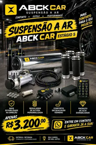 Vendo kit suspensao a ar abccar stage 5, nem 1 mês de uso