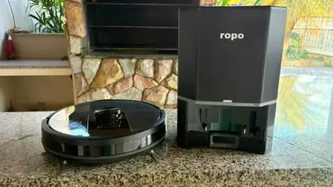 Robô Aspirador Ropo Glass 4 Pro Preto