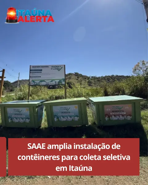 SAAE amplia instalação de contêineres para coleta seletiva