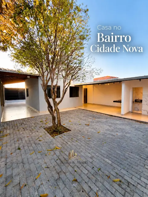 Casa 3 quartos no Cidade Nova com espaço gourmet
