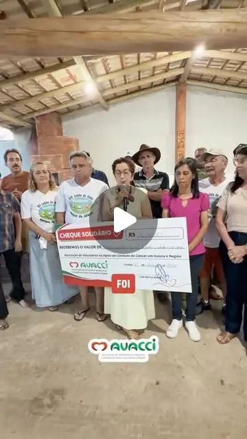 AVACCI recebe cheque solidário do XIV Leilão Amigos
