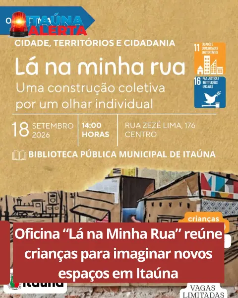 Oficina infantil "Lá na Minha Rua" na Biblioteca Municipal