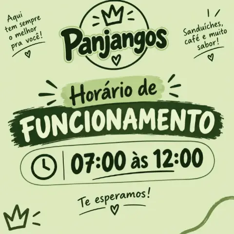 Panjangos abre de manhã: sanduíches e café das 07h às 12h