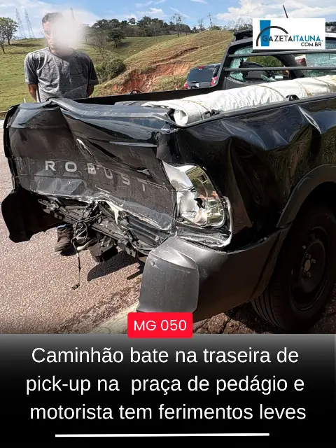 Colisão entre caminhão e Saveiro na MG-050, KM 81