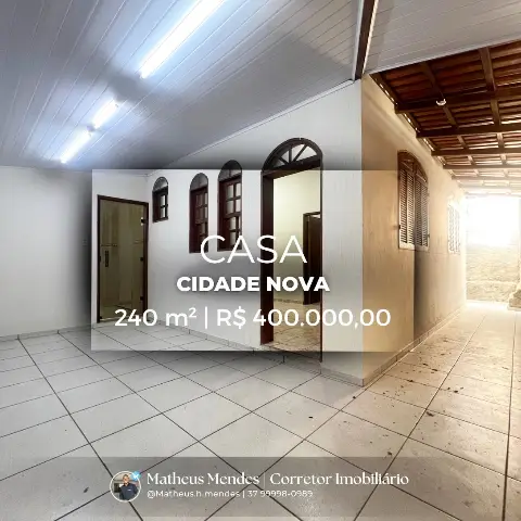 Casa 3 quartos à venda no Cidade Nova