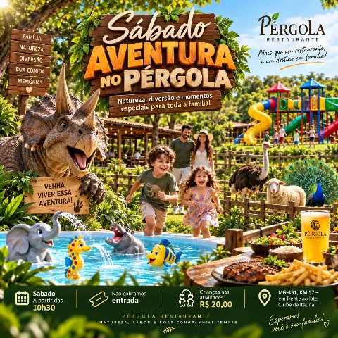 Sábado de aventura em família no Pérgola