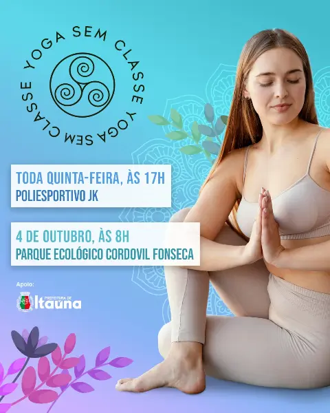 Aula de Yoga gratuita no Parque Cordovil